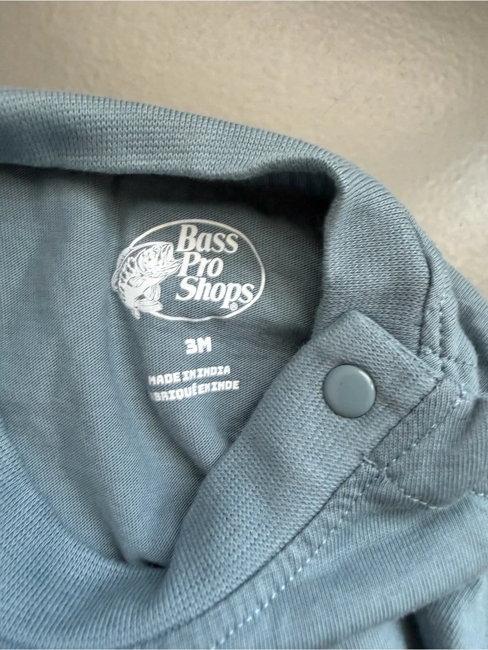 Bass Pro Shops Blue Western Graphic Baby Bodysuit set